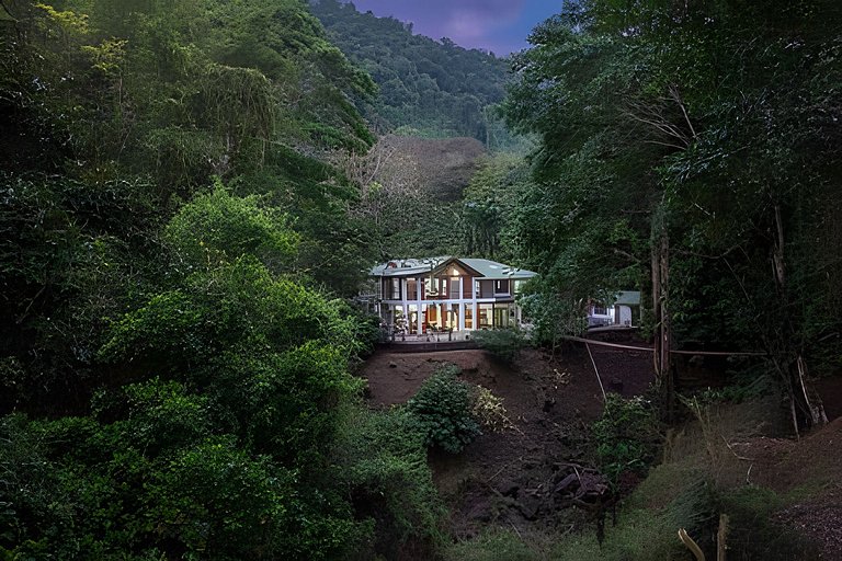 Private Jungle Home Surrounded by 2 Creeks